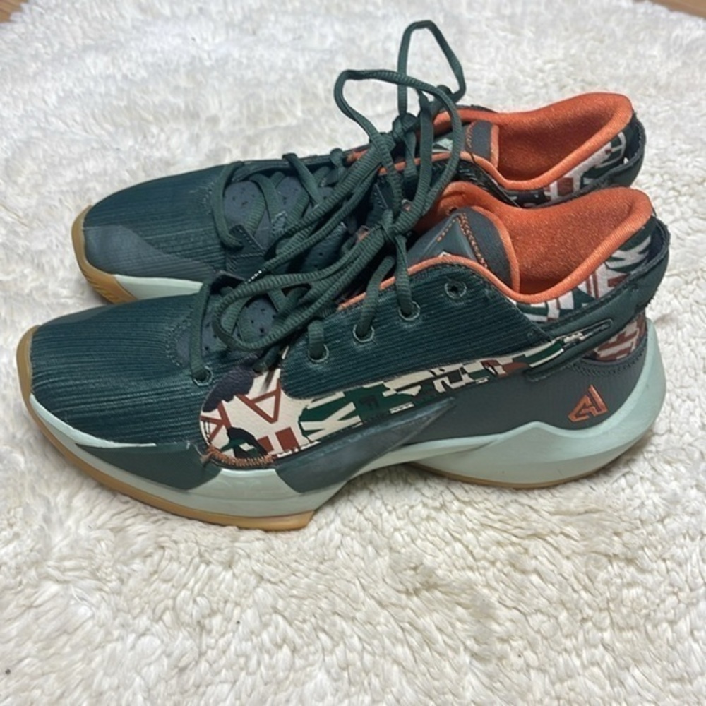 Nike Giannis Zoom Freak 2 Ashiko Basketball Shoes Men’s  Sz 8.5 DC9853-300 CAMO